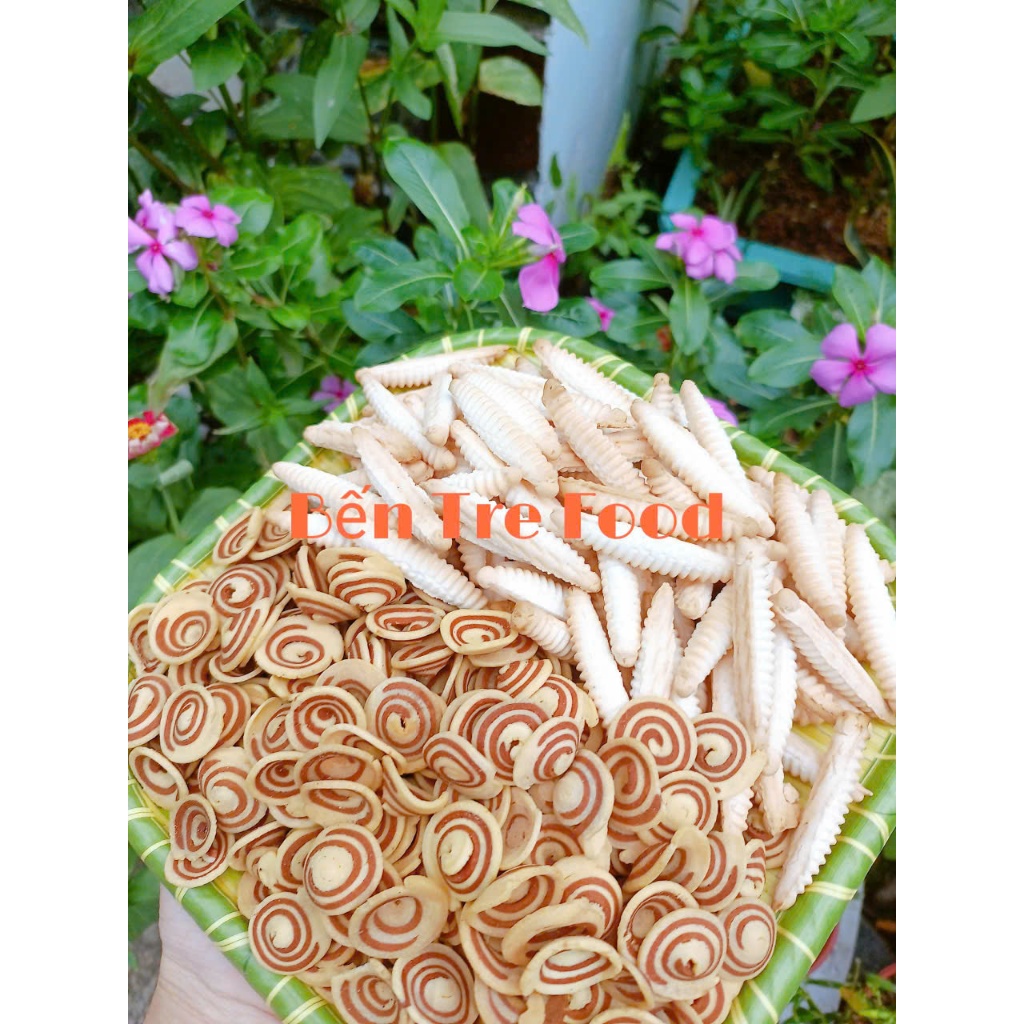 Combo 1kg Đuông Cơm Sầu riêng và bánh tai cốt dừa