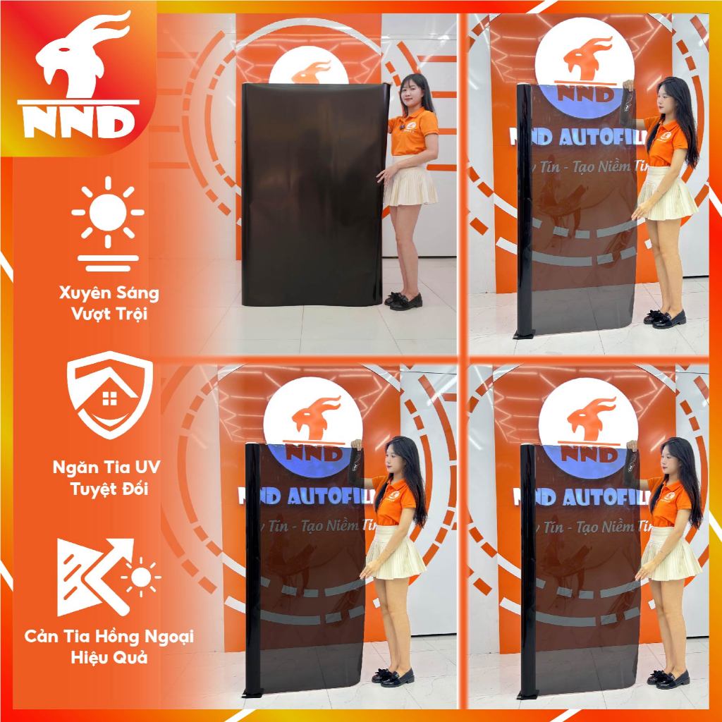 Giấy Decal Dán Kính Chống Nắng, Chống Chói, Chắn Sáng Cửa Sổ Che Kín ...
