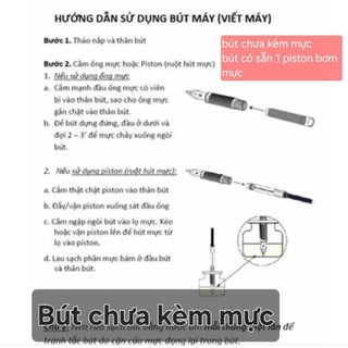 Combo 10 bút máy tẩy được 856, bút mực ngòi kim tinh siêu bền