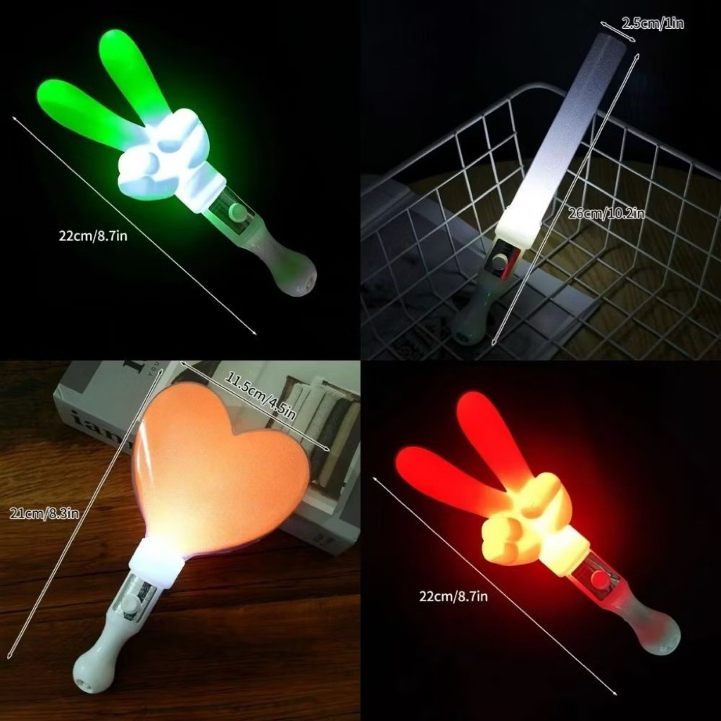 Gậy cổ vũ lightstick Ngón Tay buổi hoà nhạc concert phát sáng gậy cổ động nhựa ABS Đồ chơi cho trẻ em