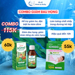 Miếng Dán Giảm Ho ICHIDO LETCO và Siro Ho Hataphar An Toàn Cho Bé Trên 2,5 Tuổi và Người Lớp