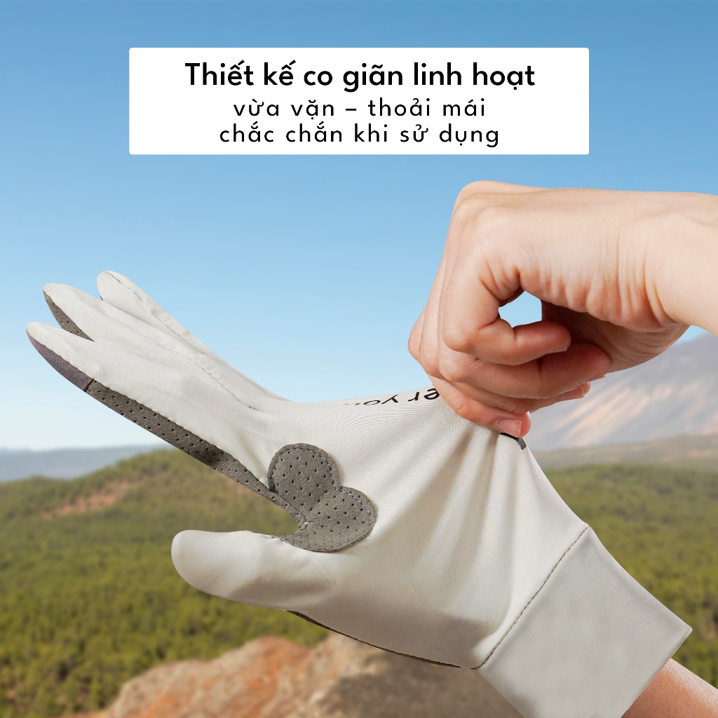 [TẶNG QUÀ ĐƠN 249k] Găng Tay Lái Xe Nam Nữ Mát Lạnh Chống Nắng Có Lưới Thoáng Khí Giảm Trơn Trượt Upper You - GLM02