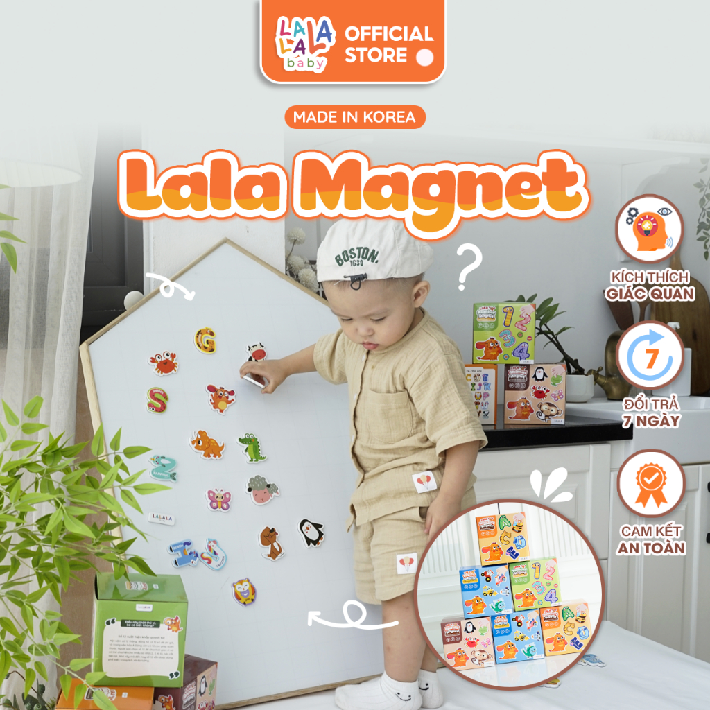 [MUA 2 TẶNG BẢNG] Đồ Chơi Nam Châm Lala Magnet Hỗ Trợ Phát Triển Khả Năng Tư Duy Cho Bé Lalala Baby