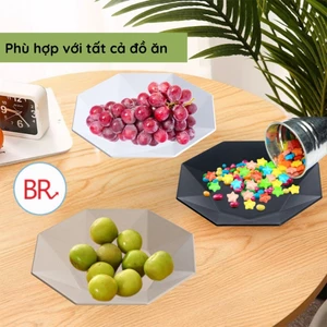 Đĩa kim cương nhựa Việt Nhật cao cấp 3 size (MS:1196/1197/1198)- Đĩa nhựa PP đựng đồ ăn AMIZIN