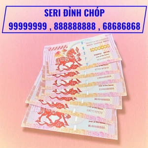 Tiền Con Ngựa 1 Triệu Macao 2026 Số Seri FULL VIP Cực Chất, lưu niệm, kèm bao lì xì