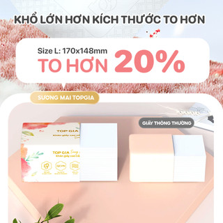 [KHĂN GIẤY SIÊU TO-460 TỜ CỠ ĐẠI] Giấy ăn rút Topgia sương mai dập vân 4D 460 tờ chắc chắn, siêu dai