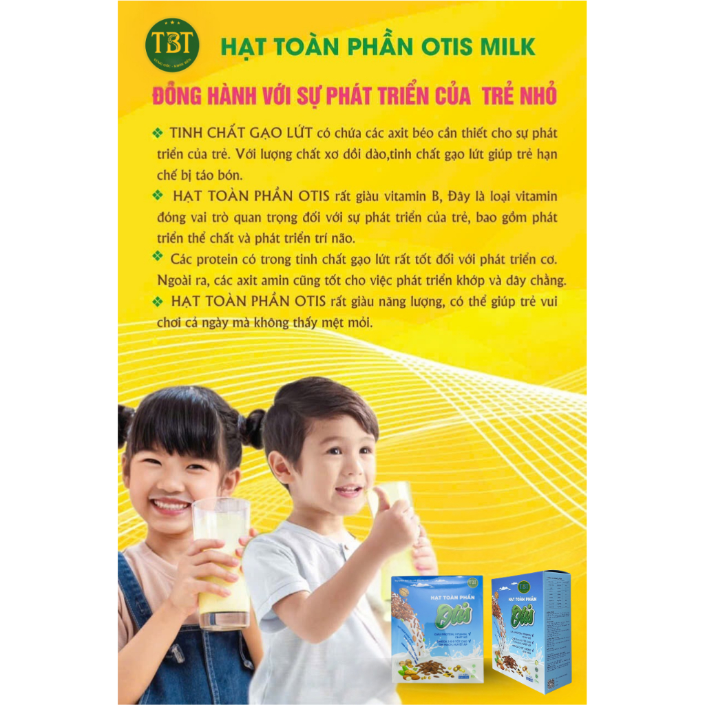 Hạt Toàn Phần Otis Milk 450g -Tinh Chất Màng Gạo Lứt, Yến Mạch Bổ Sung Vitamin&Canxi
