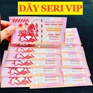 COMBO 15 TỜ Ti.ền Ngựa Vàng Macao Lưu Niệm Seri VIP Full, Sảnh, Lộc Phát 68, Thần Tài 79 lì xì Tết