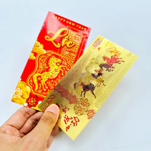 Tiền Con Hình Ngựa Plastic Mạ Vàng In Màu 3D