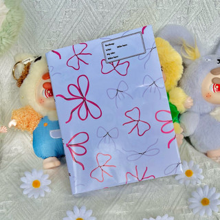 (COMBO 5 Tờ Giấy BÓNG in ảnh) Giấy bao tập, giấy bao vở, bao sách chủ đề Nơ cute | by Winwin