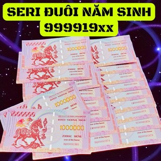 [BÁN CHẠY] (Seri Năm Sinh) Tờ 1 triệu Macao hình con Ngựa lưu niệm lì xì tết Bính Ngọ, có bảo an, tặng bao lì xì