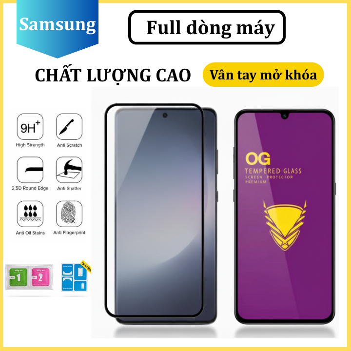 Cường lực Samsung A54 A53 A52 A52S A51 A33 A32 A25 A24 A23 A22 A15 A06 A05 A05s A71 A72 A73 S20 S21 S23 FE note 10 20