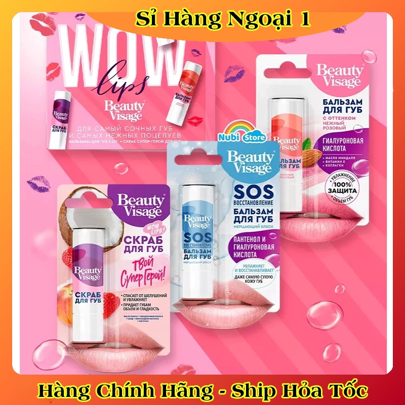 Son Dưỡng & Tẩy Da Chết Môi FITO Beauty Visage 4.5g Dưỡng Môi Mềm Mại Lên Màu Tự Nhiên của Nga