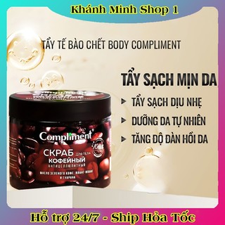 Tẩy Da Body Compliment Giúp Da Mềm Mượt, Bóng Khỏe, Sáng Mịn 400ml của Nga