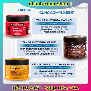 Tẩy Da Body Compliment Giúp Da Mềm Mượt, Bóng Khỏe, Sáng Mịn 400ml của Nga