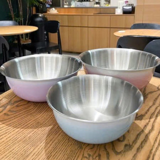 Bộ 3 Bát Inox Phong Cách Hàn Quốc Màu Pastel - Đựng Rau Củ,Đánh Trứng,Nhào Bột,Trộn Salad,Ướp Thịt Dễ VệĐẶC ĐIỂM SẢN PHẨ
