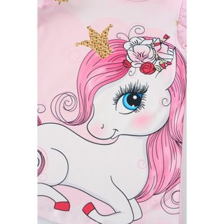 Đầm thun tay cánh tiên Pony bé gái Rabity 952.002