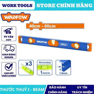 ĐỒ NGHỀ WADFOW Thước thủy I Beam 40cm - WSL5G040 , 60cm - WSL5G060
