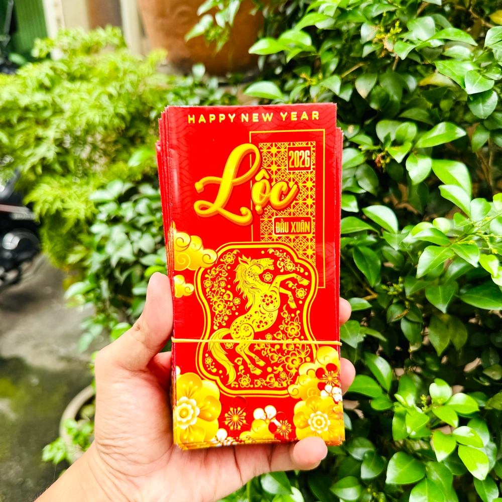 [HÓT] Bao Lì Xì Giá Sỉ Mẫu Chữ Lộc , Mẫu Bao Lì Xì Hình Ngựa đẹp mắt ý nghĩa lịch sự Lì Xì Tết độc đáo , Giá Sỉ