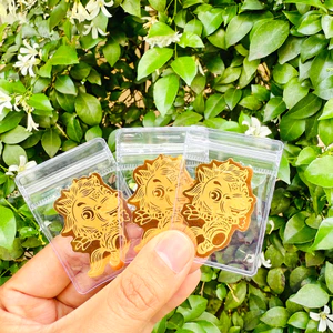 Miếng dán Ngựa Thần Tài Mạ Vàng , Mèo Chiêu Tài Lộc Dán Điện Thoại May Mắn Mẫu Cao Cấp