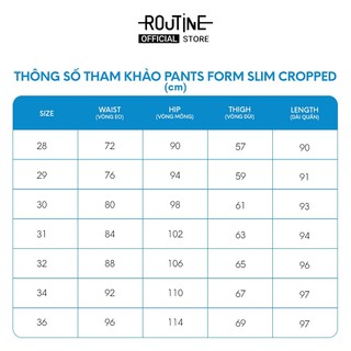 Quần Denim Nam Form Slim Cropped - Routine 10F25DPA033