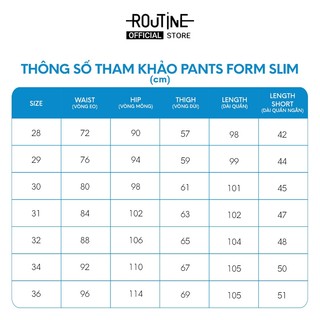 Quần Dài Khaki Nam Form Slim - Routine 10F25PCA014