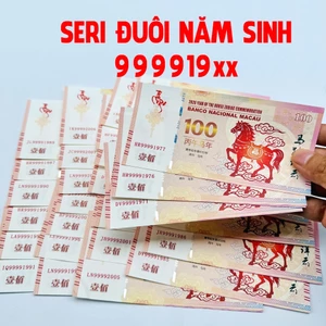 Seri Năm Sinh⭐ Tiền Kỉ Niệm Hình Con Ngựa Macao 100 Patacas Lì Xì Tết Bính Ngọ 2026 Độc lạ Macau