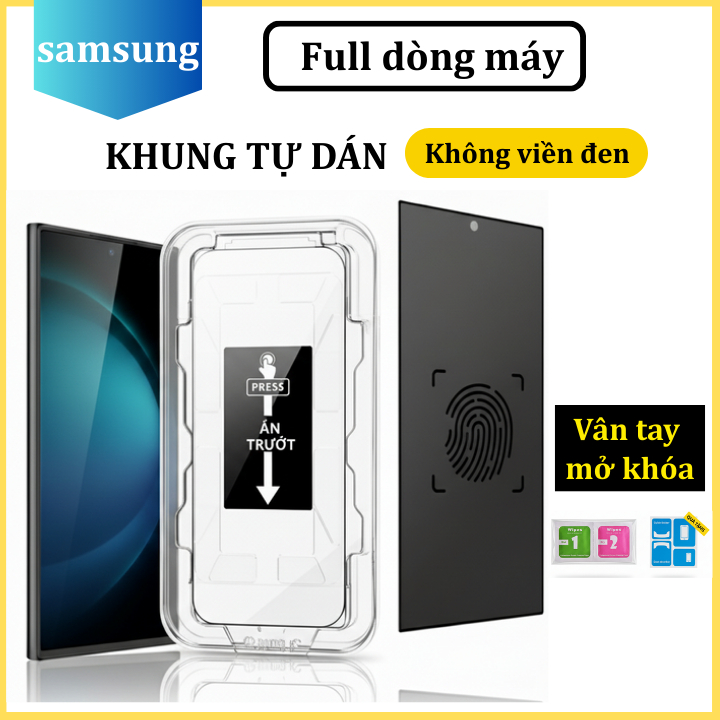 [Dùng vân tay] Cường lực Tự Dán Chống Nhìn Trộm Samsung A56 A55 A54 A53 A52s A36 A35 A34 A71 A72 A73 A26 A25 A24 A23 A14