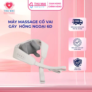 Máy Massage cổ vai gáy nhập khẩu nén nóng hồng ngoại 6D, Đai Mát Xa Đa Năng