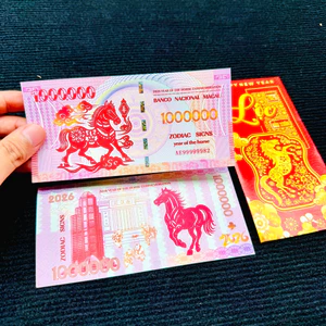 Tờ Tiền Con Ngựa Macao 1 Triệu Mệnh Giá Khủng Lưu Niệm - Phong Thuỷ May Mắn - Có Chỉ Bảo An