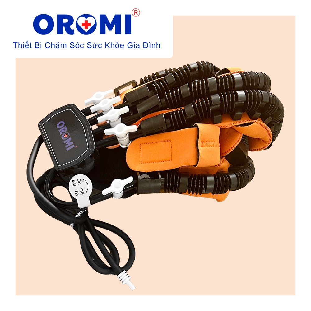 Máy tập tay phục hồi chức năng OROMI 962 - Găng tay Robot, Máy co bóp tay tự động cho người bị liệt
