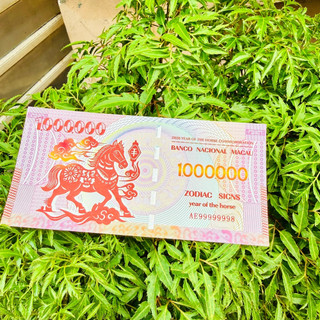 Tờ Tiền Hình Con Ngựa Macao 1 Triệu Lưu Niệm - Phong Thuỷ May Mắn - Có Chỉ Bảo An