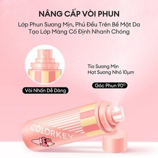 Xịt Khóa Makeup COLORKEY Ice-Cream Giúp Cố Định Lớp Trang Điểm Công Thức Cải Tiến 100ml Duduhouse