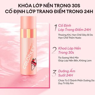 Xịt Khóa Makeup COLORKEY Ice-Cream Giúp Cố Định Lớp Trang Điểm Công Thức Cải Tiến 100ml Duduhouse