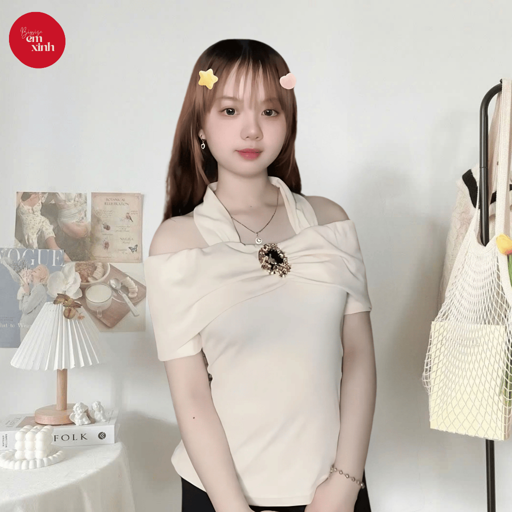 Áo Trễ Vai Nữ Kiểu Choàng Cổ Thun Tăm Lạnh Dày Dặn Tôn Dáng Nhiều Màu - Bigsize BS081