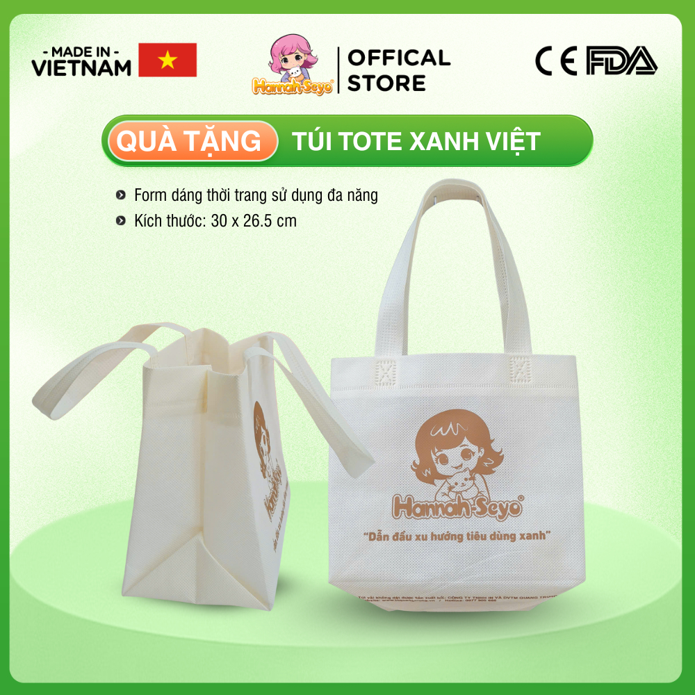 [Deal mua kèm] Túi Tote Xanh Việt Tiện Lợi, Đựng Cơm, Đựng Đồ Tái Sử Dụng