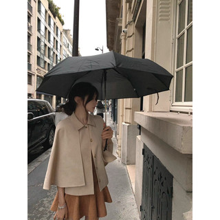 Le rouge | Anna cape Áo khoác kaki mùa thu tay cánh dơi Anna cổ đức