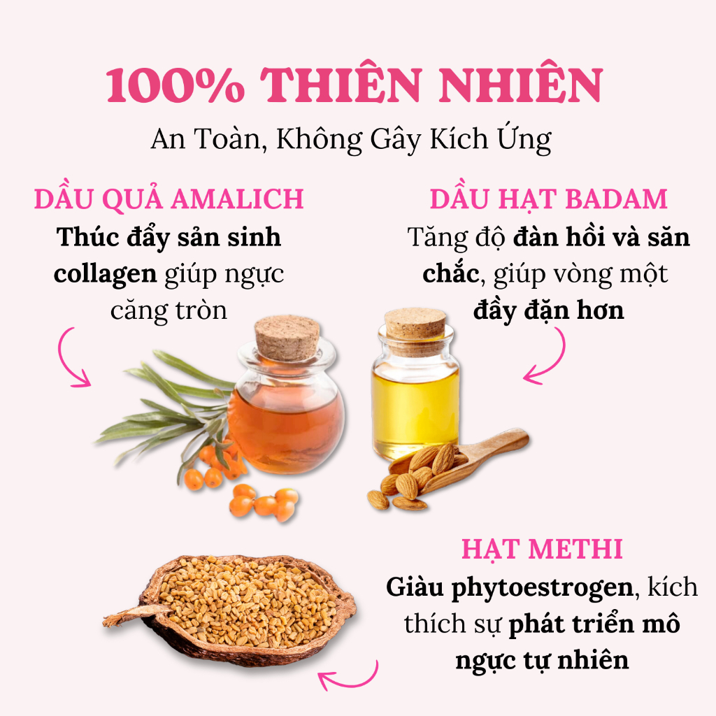 Combo Tự Tin Quyến Rũ Với Bộ Đôi Kem Giảm Thâm & Kem Nâng Vòng Một Tăng Vòng Một Săn Chắc Đầy Đặn