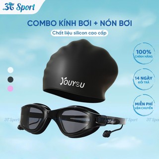 Kính bơi & nón bơi dành cho nữ chống nước chống UV mũ bơi ôm sát đầu không gây đau - NB7816+KB61223