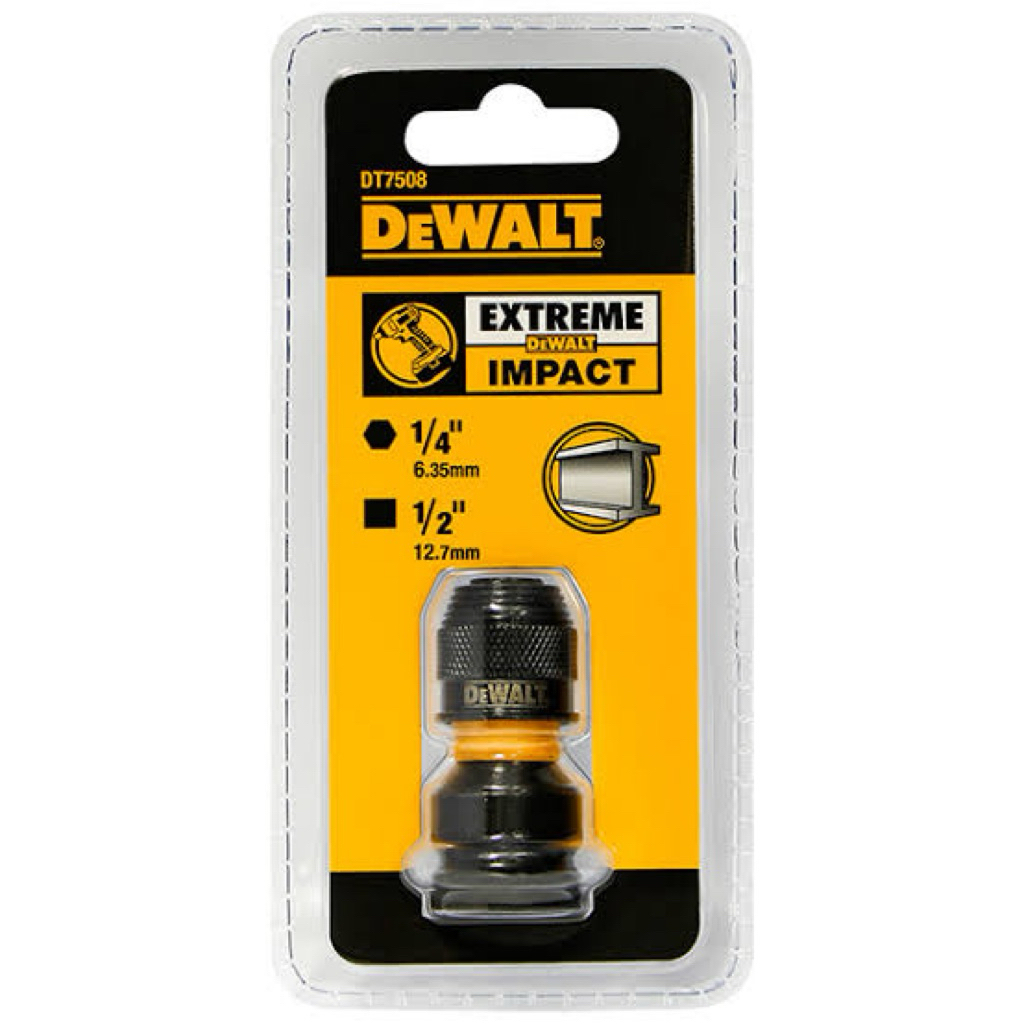 Đầu chuyễn bu lông 1/2" sang vặn vít 6.35mm DEWALT DT7508-QZ