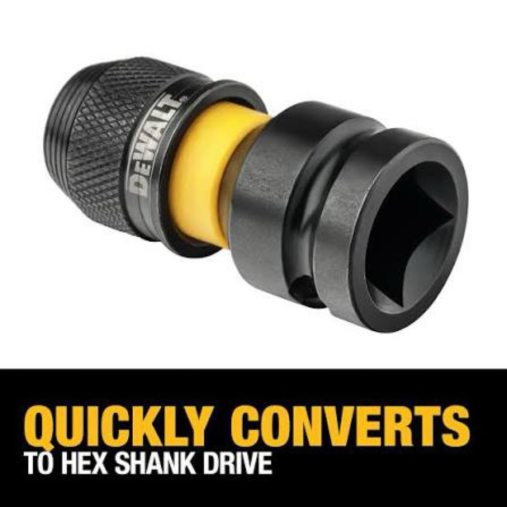 Đầu chuyễn bu lông 1/2" sang vặn vít 6.35mm DEWALT DT7508-QZ