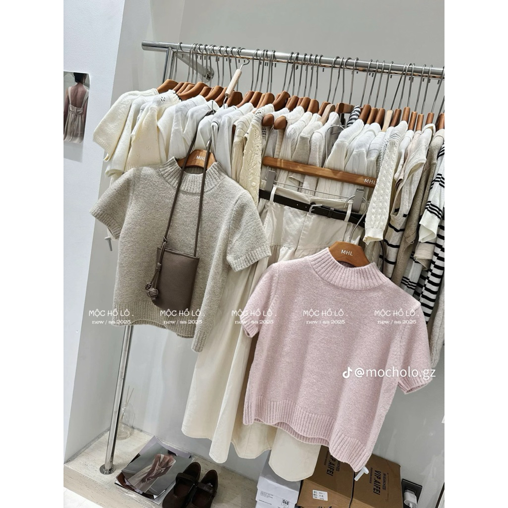 𝑺𝒔𝒖.𝑺𝒕𝒖𝒅𝒊𝒐/ [CÓ SẴN]ÁO LEN CỘC TAY CỔ 3p SIU XINH CHUẨN HÀNG QUẢNG CHÂU TAG FResh GIRLS
