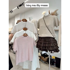 𝑺𝒔𝒖.𝑺𝒕𝒖𝒅𝒊𝒐/ [CÓ SẴN]ÁO LEN CỘC TAY CỔ 3p SIU XINH CHUẨN HÀNG QUẢNG CHÂU TAG FResh GIRLS