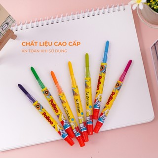 Bút Sáp Màu Cho Bé Tập Tô MONDEZ 12-48 Màu Tươi Sáng, Bám Giấy Tốt, Ít Vụ An Toàn Cho Bé Tập Tô
