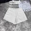 Quần short jean nữ lưng cao form ống rộng hack dáng, chất vải jean không giãn Anngo - AT549