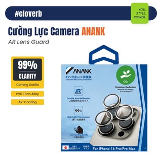 Kính Cường Lực Camera ANANK AR cho iPhone 17 Pro Max Viền Titan Chống Lóa