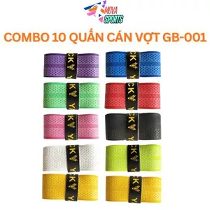 Combo 9-10 Quấn cán vợt cầu lông, Pickleball da PU đa sắc mầu cùng cảm giác êm ái và thấm hút mồ hôi hiệu quả