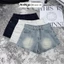 Quần short jean nữ lưng cao form ống rộng hack dáng, chất vải jean không giãn Anngo - AT549