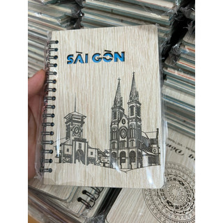 Sổ lưu niệm Việt Nam chất liệu Gỗ kích thước A6 - Vietnam Handmade Notebook