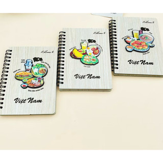 Sổ lưu niệm Việt Nam chất liệu Gỗ kích thước A6 - Vietnam Handmade Notebook